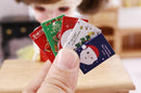 1:12 Dollhouse Miniature Christmas Card Set H6