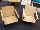 1:12 Dollhouse Miniature MCM Lounge Chair Kit-Maple AM CH009