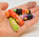 1:6 Dollhouse Miniature Bottle Fruit Juice Set Doll Drink/Doll Drink B131