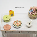 1:12 Dollhouse Miniature Avocado Tapas in Plate BD F073