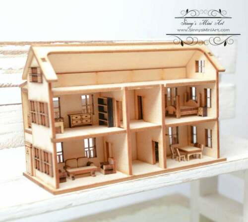 Laser Cut Dollhouse Furniture Dollhouse Furniture 1:12 Laser Cut