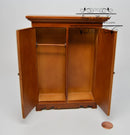 1:12 Dollhouse Miniature Lincoln Wardrobe, Walnut / Miniature Furniture AZ T6693