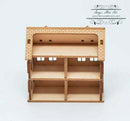 Kit 1:144 Laser Cut Colonial Dollhouse Kit (Engraved)DIY dollhouse/DIY Dollhouse HS001