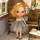 Outfit with Flower Head Band for Blythe A93-2