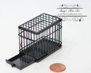 1:12 Dollhouse Miniature Dog Cage Black (tiny) AZ EIWF464