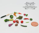 1:12 Dollhouse Miniature Assortment of Fresh Vegetables 16 Pieces BD P051