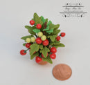 1:12 Dollhouse Miniature Tomato Plant in Clay Pot BD A1075