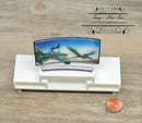 1:12 Dollhouse Miniature Curved TV and Console AZ G7525