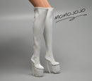 Luxury Miniature Doll Boots White MJC51-White