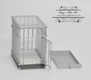 1:12 Dollhouse Miniature Silver Dog Cage Small AZ EIWF307
