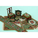 1:12 Barbara (green) Dollhouse Needlepoint Dining Chair Kit JGD 1214