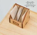 1:12 Dollhouse Miniature Paper Organizer SMA F005