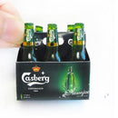 1:6 Dollhouse Miniature Six Pack of Beer Kit Miniature Alcohol B129-B