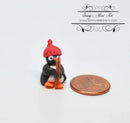 1:12 Dollhouse Miniature Christmas Penguin Figure with Skis BD MF006