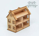Kit 1:144 Laser Cut Colonial Dollhouse Kit (Engraved)DIY dollhouse/DIY Dollhouse HS001