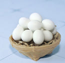 1:12 Dollhouse Miniature Eggs in Basket C23