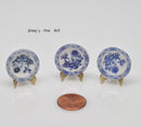 1:12 Metal Dollhouse Miniature Plate Stands Gold D104