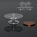 1:12 Dollhouse Miniature Cake Stand, Clear Glass BD HB260