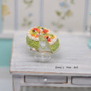 1:12 Dollhouse Miniature Fruit Topped Sliced Cake BD K2223