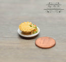 1:12 Dollhouse Miniature Chicken Pot Pie on Plate BD F408