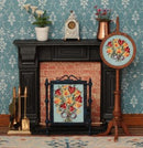 1:12 Dollhouse Miniature Spring Flowers Needlepoint Firescreen Kit JGD 1018