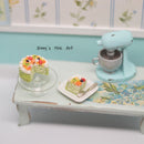 1:12 Dollhouse Miniature Fruit Topped Sliced Cake BD K2223
