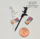 1:12 Dollhouse Miniature Selfie Stick with I phone A53