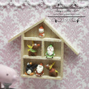 1:12 Dollhouse Miniature Christmas Figures in Shadow Box BD MC009