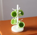 1:12 Mugs with Mug Holder Tree/ Mug Storage Rack I5