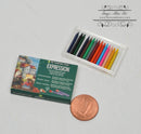 1:6 Dollhouse Miniature Artist Pastels Set/ Miniature Painting B132