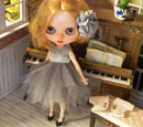 Outfit with Flower Head Band for Blythe A93-2
