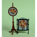 1:12 Dollhouse Miniature Spring Flowers Needlepoint Firescreen Kit JGD 1018