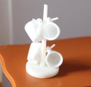 1:12 Mugs with Mug Holder Tree/ Mug Storage Rack I5