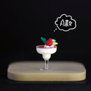 1:12 Dollhouse Miniature Ice Cream In Glass B24
