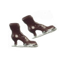 1:12 Dollhouse Miniature Ice Skates/Brown AZ B1496