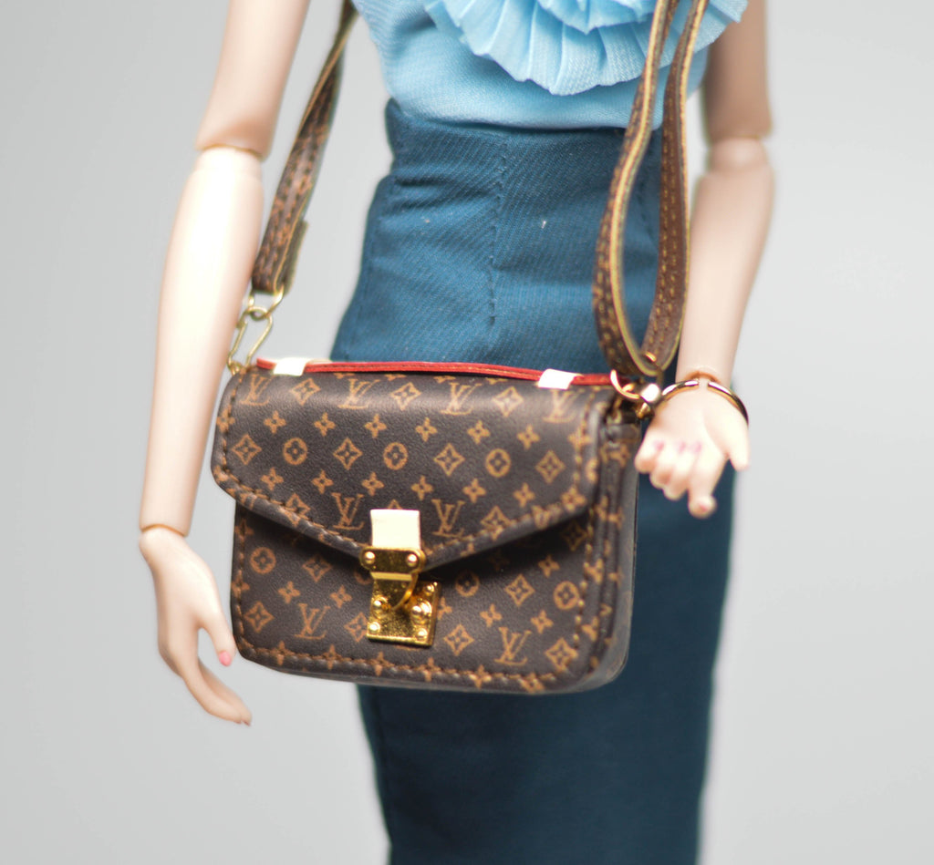 Dollhouse Miniature Handbag Designer Purse Suitcase and 