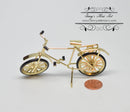 1:12 Dollhouse Miniature Gold Bicycle / Miniature Toy AZ B0192
