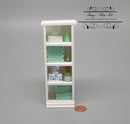 1:12 Dollhouse Miniature Narrow Bath Cabinet Green/ Miniature Bathroom AZ SH0054