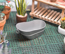 1:12 Dollhouse Miniature Galvanized Bathtub/ Miniature Garden AZ IM65388