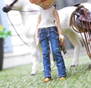Boot Cut Western Jeans for Blythe/Azone/ Licca/Doll MJA117