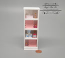 1:12 Dollhouse Miniature Narrow Bath Cabinet Pink/ Miniature Bathroom AZ SH0051