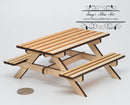 1:12 Dollhouse Miniature Picnic Table Kit SMA F001