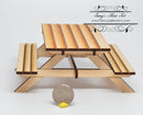 1:12 Dollhouse Miniature Picnic Table Kit SMA F001