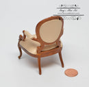 1:12 Dollhouse Miniature George 111 Open Armchair Furniture AZ jj06040wn