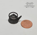 1:12 Dollhouse Miniature Teakettle Black IM 0331-1