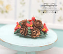 1:12 Dollhouse Miniature Holiday Centerpiece- Poinsettia BD CP003