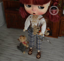 Blythe Overalls Outfit/ Blythe Shirt/ Pants Pullips Azone/ Licca OB24 BJD MJA119-C