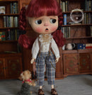 Blythe Overalls Outfit/ Blythe Shirt/ Pants Pullips Azone/ Licca OB24 BJD MJA119-C