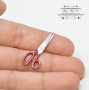 1:12 Dollhouse Miniature Scissors with Red Handle /Miniature Tool IM 2416
