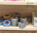 1:12 Dollhouse Miniature Heavy Duty Grey Tape/ Miniature Masking Tape 56112